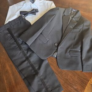 Classic Black Boy's Suit Set